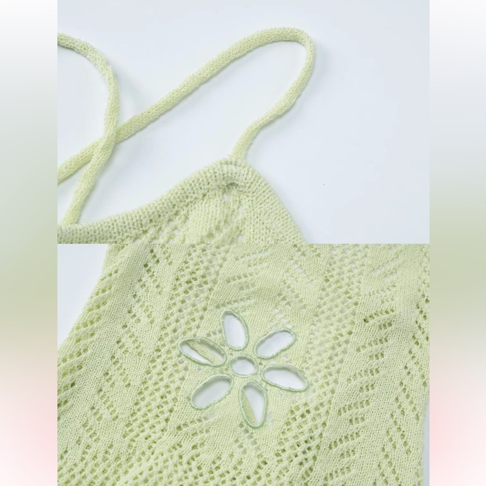Green Knit Dress - Picture 5 of 6